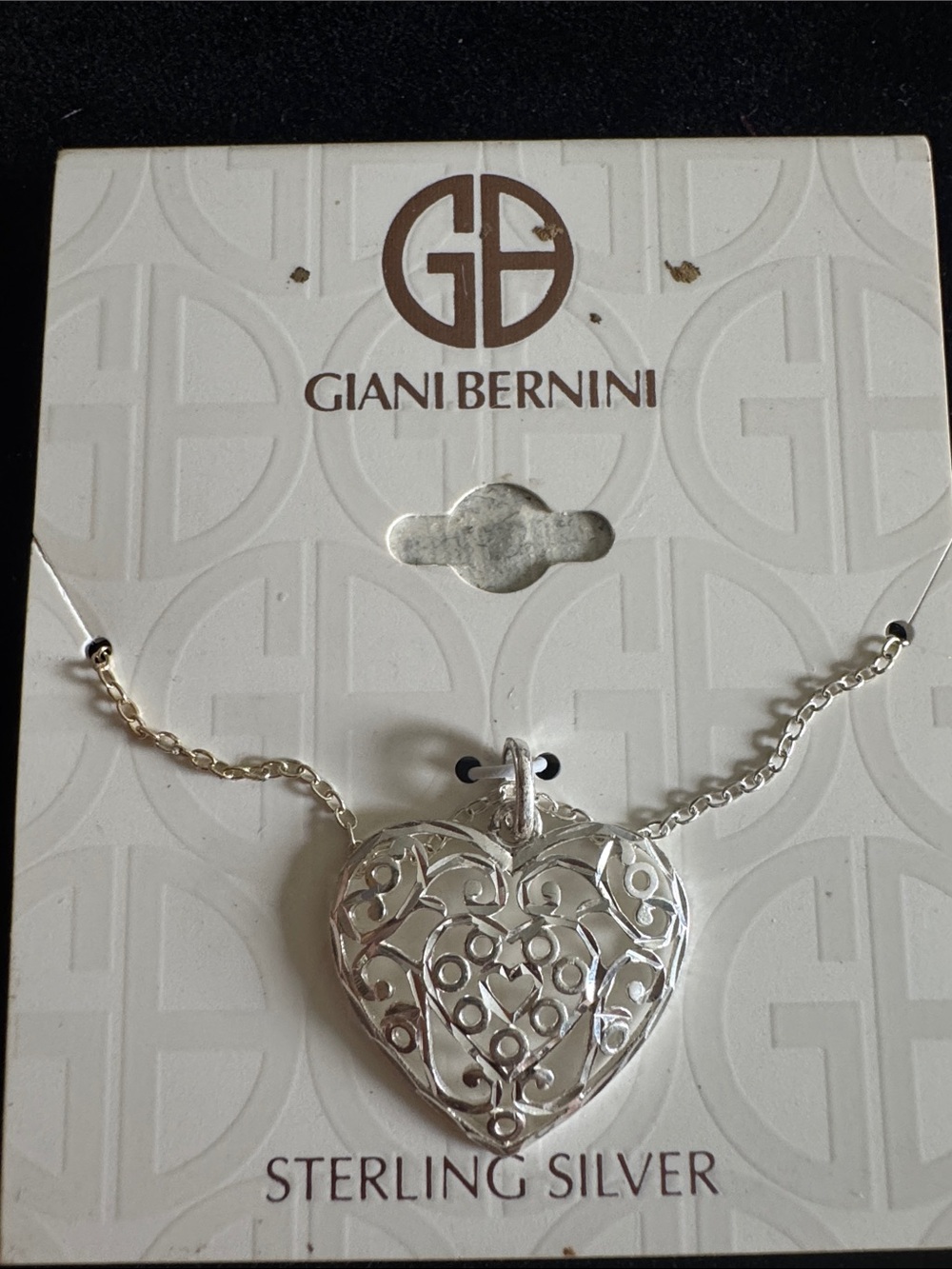 Giani Bernini Sterling Silver Filigree Heart Pendant Necklace - Sterling Silver